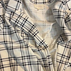 MELLODAY White and Black Plaid Jacket